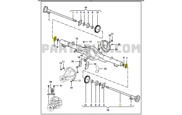 Reten De Eje Trasero Para CHEVROLET N300 1.2