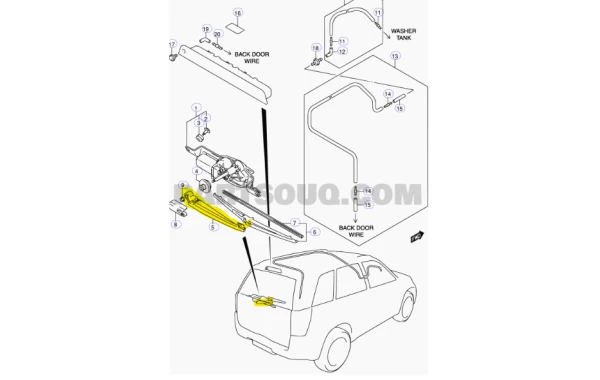 Brazo Limpia Parabrisas Para SUZUKI GRAND VITARA 2008-2015 JB424W - Brazo Limpia Parabrisas | ClickRepuestos
