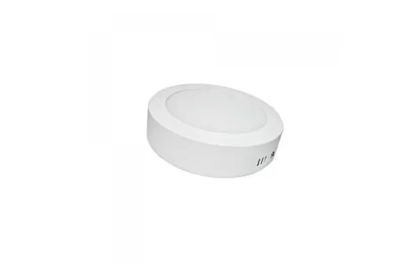 Panel Sobrepuesto Led Redondo 18w Blanco Empavonado Luz Calida Jie