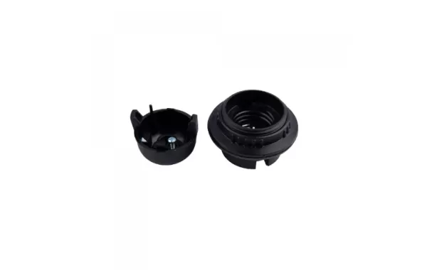 Portalampara Con Anillos De Prensa Rosca E-27 Negro- Castillo