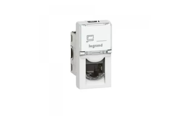 Toma Rj45 1 Modulo Categoria 6 Brindado Legrand Ref : 076573