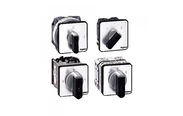 Selector Tres Posiciones Fijas 1-0-2 22 Kw Legrand Ref : 27530
