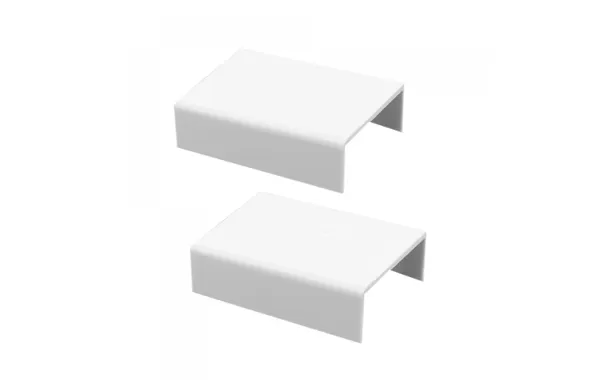 Tapa Final Bandeja Blanco 40x16mm