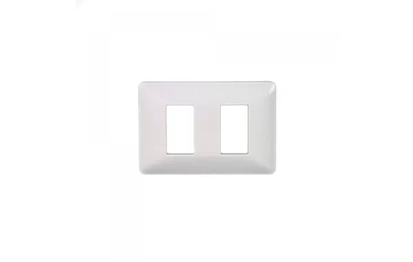 Placa Matix Blanca 2 Modulos Bticino Ref Am503/2bn