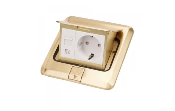 Caja De Piso Laton 3 Modulos - Legrand Ref 054015