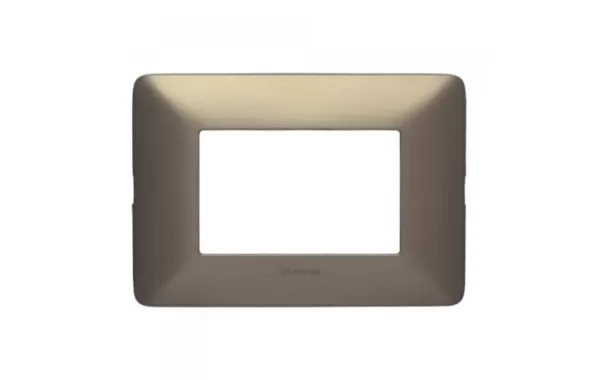 Placa Matix Titanio 3 Modulos Bticino Ref Am503m3ti