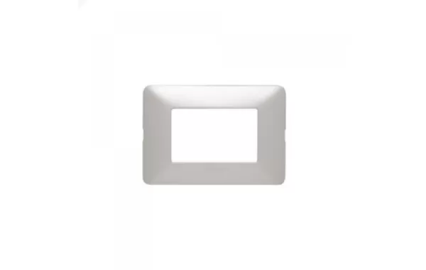 Placa Matix Aluminio Natural 3 Modulos Bticino Ref Am503m3al