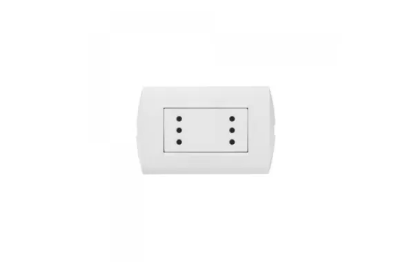 Enchufe Doble Modus Style Blanco 10a - Bticino Ref Ae2113e2b