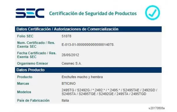 Enchufe Macho Convertible Volante 10a 2pt S2495tge Bticino