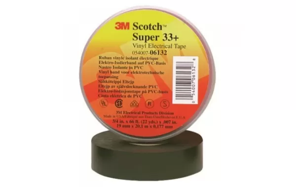 Cinta Aisladora Super 33 3/4x19mm M 3m Negra Ref 80611207012