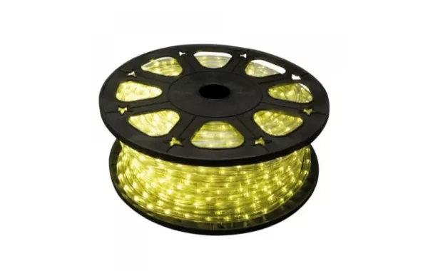 Cinta Led Exterior 14,4w Ip65 72 Led X Metro Rollo 100 Mts Luz Amarilla