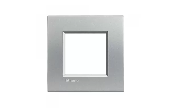 Placa 2p Color Tech Cuadrado Living Light Bticino Ref Lna4802te