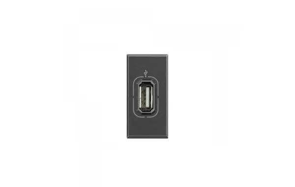 Conector Usb - Oscuro Bticino Ref Hs4285
