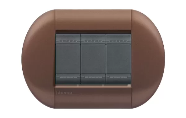 Placa Eliptica 3 Mod. Terminacion Marrakech Bticino Cod Ref Lnb4803ma