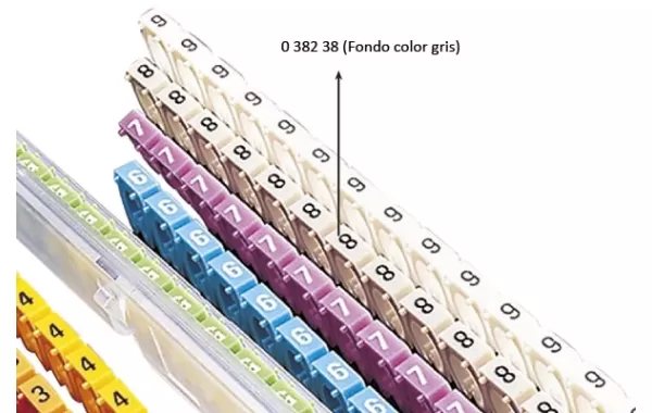Cab3 4-6mm2 Numero 8 Gris - Legrand Ref 038238