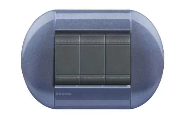 Placa Eliptica 3 Mod. Terminacion Grape Bticino Cod Ref Lnb4803gp