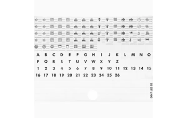 Placa Simbolos P/porta Etiq. Legrand Ref 004999