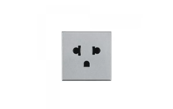 Toma De Corriente Std.euroamericano 2 Mod - Claro Bticino Ref Hc4126s