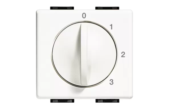 Conmutador P/ Aire Acond / Vent. 250v - Blanco Bticino Ref Am5086