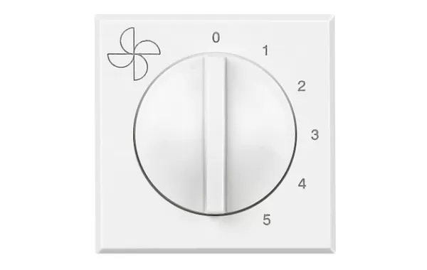 Conmutador P/ Aire Acond. Vent. 250v - Blanco Bticino Ref Hd4016