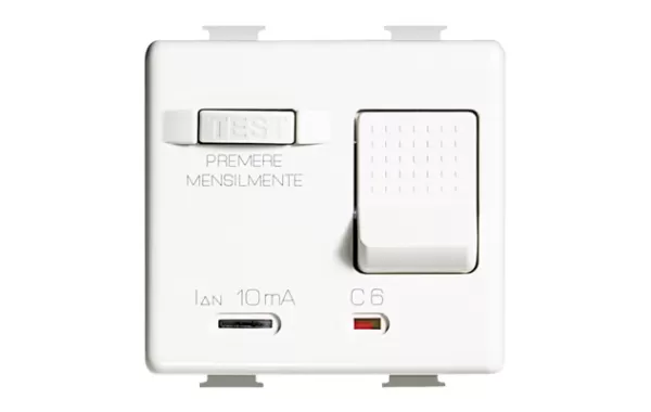 Interruptor Autom. Diferencial 6a - 10ma - Blanco Bticino Cod Ref Am5246s