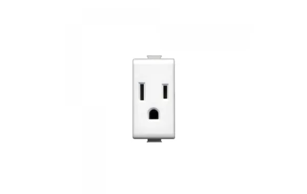 Toma 2p+t 15a 127/250v Std Usa - Blanco Bticino Ref Am5028ts