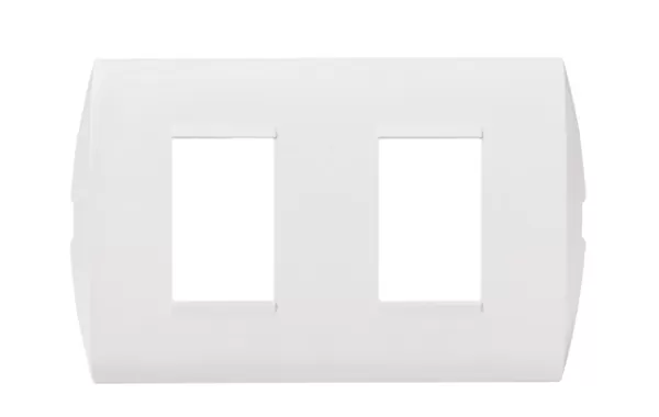 Placa 2 Modulos Modus Style Blanca Bticino Ref Ae5s2eb