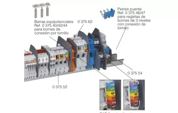Peine Ligacion 5mm Azul Legrand Ref 037547