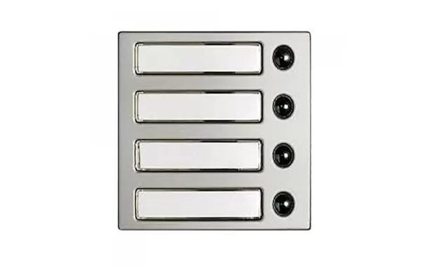 Mod Frontal 4 Pulsadores Alum Bticino Ref 332241