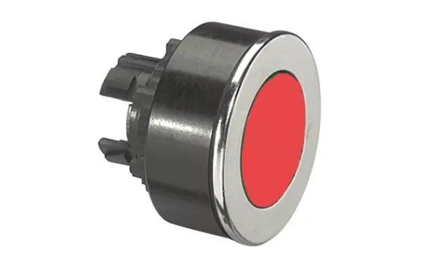 Boton Plano Rojo 30mm Legrand Ref 023814