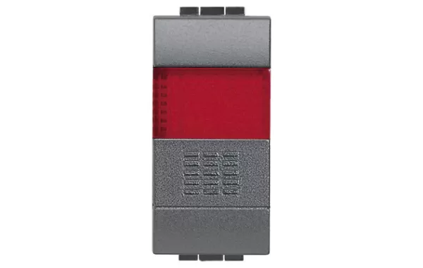Pulsador Na+portalampara Rojo 10a 250v Bticino Ref L4038r