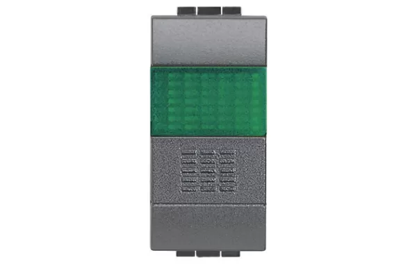 Pulsador Na+portalampara Verde 10a 250v Bticino Ref L4038v