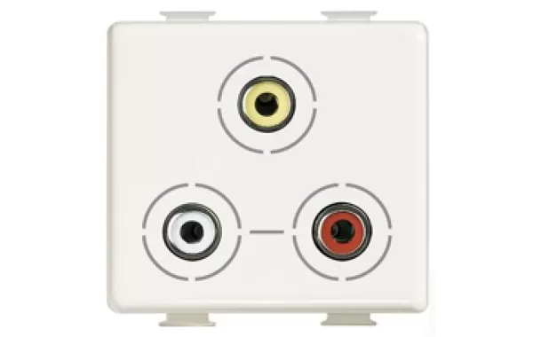 Conector Rca X 3 Bticino Ref Am4283