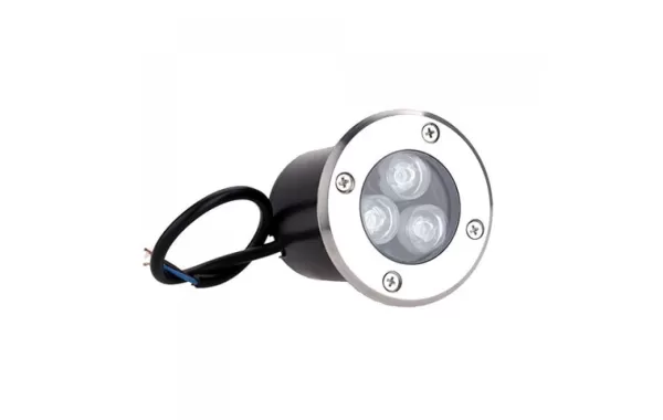 Foco Piso Led Embutido 3w Ip65 Jie Frio ( 80mm)