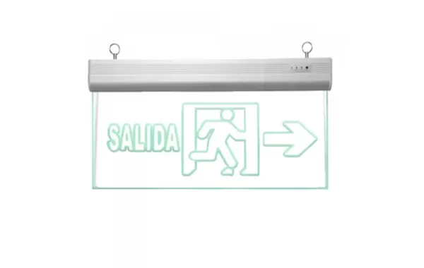 Seã±alitica, Salida Flecha Emergencia Led Relieve
