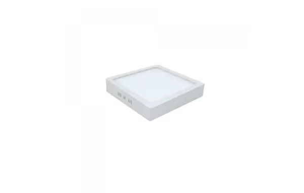 Panel Sobrepuesto Led Cuadrado 12w Blanco Empavonado Luz Calida Jie