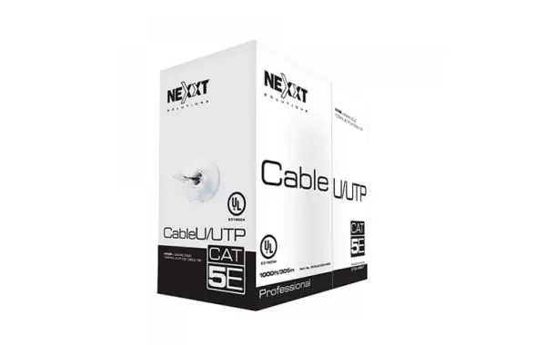 Cable Utp Cat 5 Unifilar X Caja 305 M 100% Cobre Nexxt