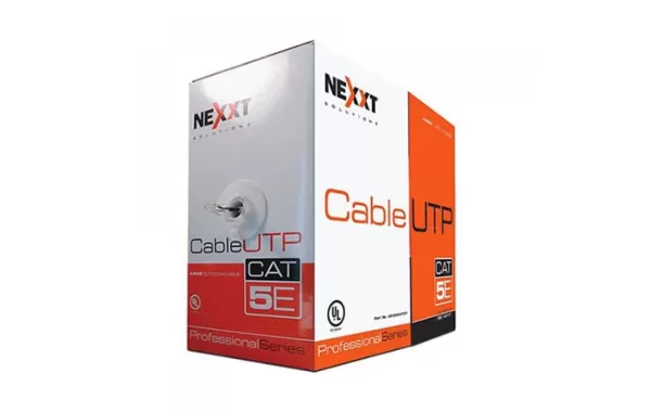 Cable Utp Cat 6 Unifilar Caja 305m 4 Pares 100% Cobre Exterior Nexxt