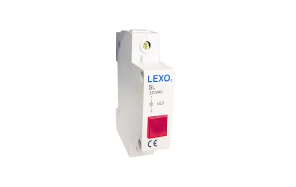 Piloto Rojo Para Riel Din 220v Lexo