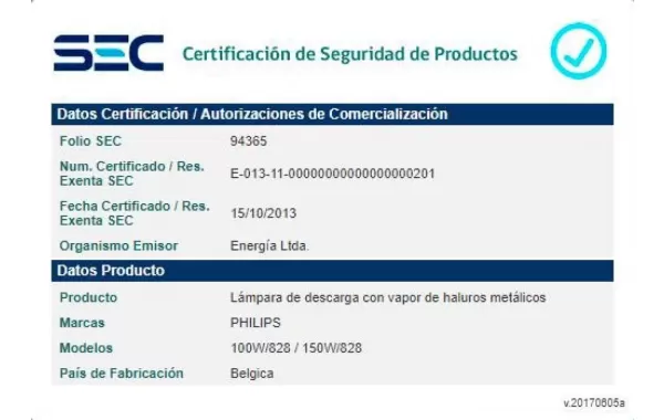 Ampolleta Haluro Metal Tubular E-40 150w Philips