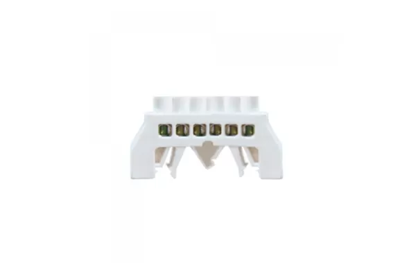 Barra Conexion Riel Din Aislada Blanca 6x16mm - Lexo