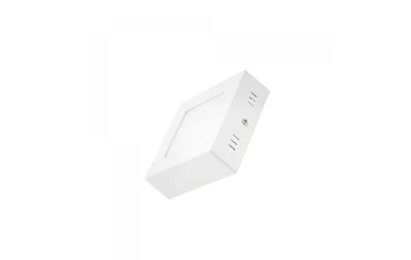 Panel Sobrepuesto Led Cuadrado 6w Blanco Empavonado Luz Fria