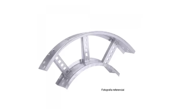 Curva Bandeja Escalerilla Horizontal Zincada 300x50mm