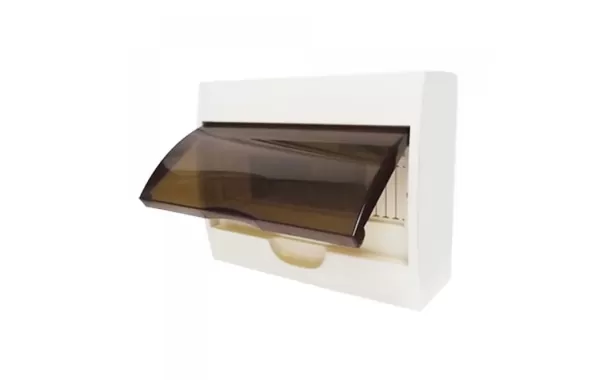 Tablero Plastico Sobrepuesto 12 Circuitos P/ Transparente-globaltronic