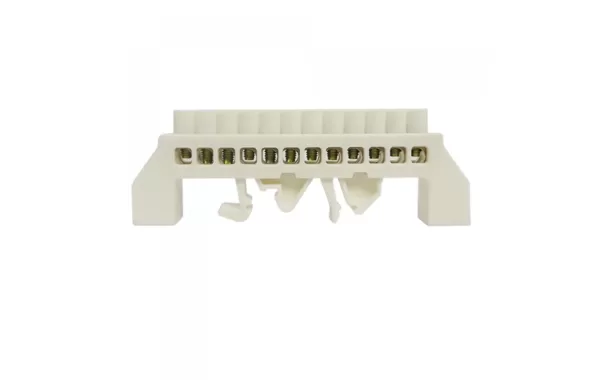 Barra Conexion Riel Din Aislada Blanca 12x16mm-mgc