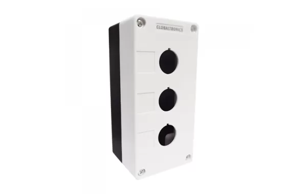 Caja Bakelita De 3 Perforacion H9-3 De 22mm Globaltronic