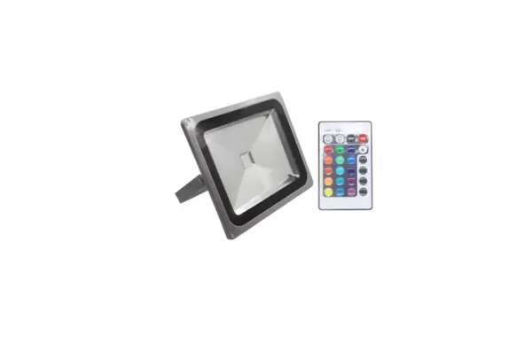 Foco Led Programable De Colores Rgb 50w