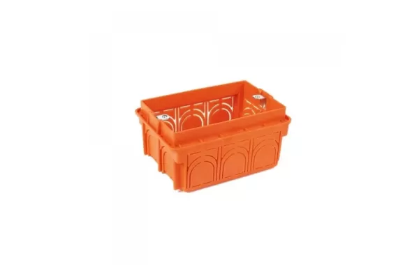 Caja Plastica 5/8 Oreja Metalica Para Tabique Naranja - Gewiss
