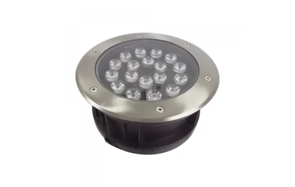 Foco Piso Led Embutido 18w Luz Calida 20cm-jie