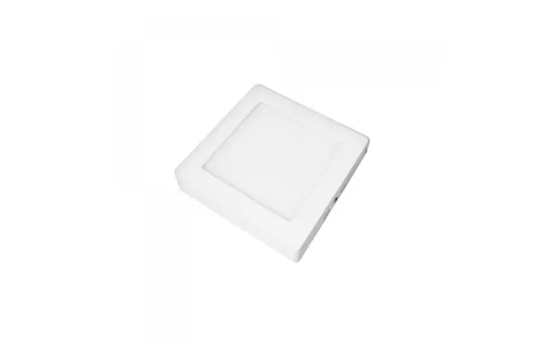 Panel Sobrepuesto Led Cuadrado 12w Empavonado Luz Calida Fsl